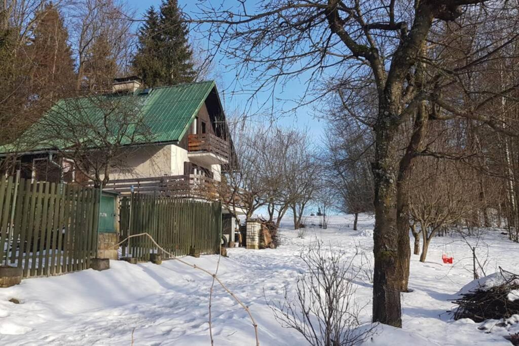 Chata Na Poskle U Lesa S Vyhledem Hutisko Bagian luar foto